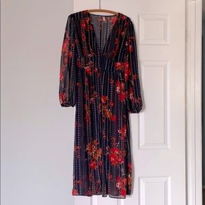 Xhilaration xs sheer floral cover-up